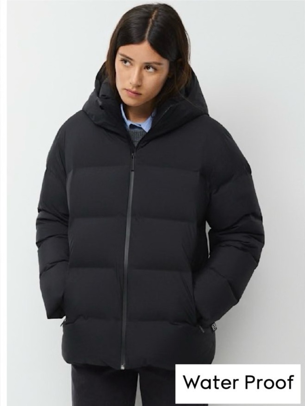 Aritzia Super Puff20™ - Rainstop Black Puffer Jacket